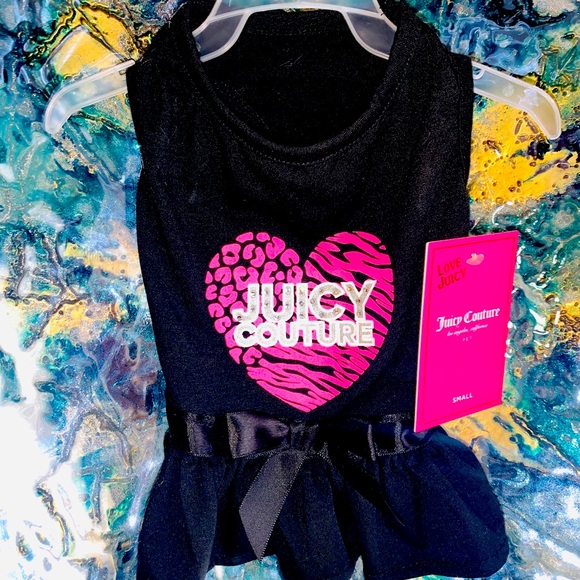 Juicy Couture Other - Juicy Couture Pet Dress Small Black Pink NEW Dog Cat